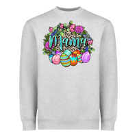 Heather Grey Easter Mama Happy Easter Day Heavyweight Sweatshirt - CowGirlArtShop