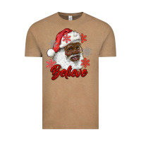 Vintage Coffee african american santa believe Vintage Tee - RanaPortraitStore