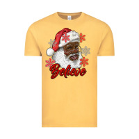 Vintage Mustard african american santa believe Vintage Tee - RanaPortraitStore