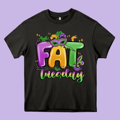 Fat Tuesday Heavy Core Tee Designed By Maliassmallbusiness