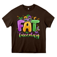 Chocolate Brown fat tuesday Heavy Core Tee - MaliasSmallBusiness