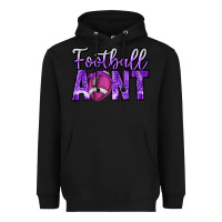 Black football aunt Heavyweight Hoodie - CowhideDigitalArt