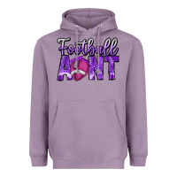 Lavender football aunt Heavyweight Hoodie - CowhideDigitalArt