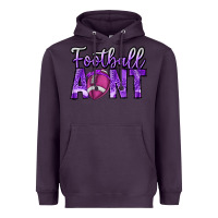 Plum football aunt Heavyweight Hoodie - CowhideDigitalArt