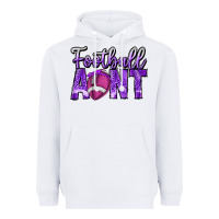 White football aunt Heavyweight Hoodie - CowhideDigitalArt