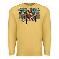 Antique Gold senior mom squad football design Premium Sweatshirt - CowhideDigitalArt