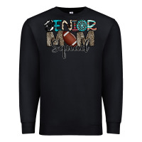 Black senior mom squad football design Premium Sweatshirt - CowhideDigitalArt