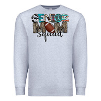 Heather Grey senior mom squad football design Premium Sweatshirt - CowhideDigitalArt