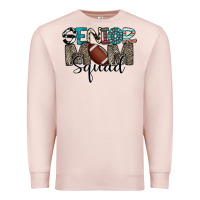 Pale Pink senior mom squad football design Premium Sweatshirt - CowhideDigitalArt