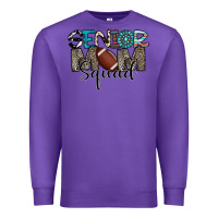 Purple senior mom squad football design Premium Sweatshirt - CowhideDigitalArt
