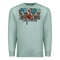 Seafoam senior mom squad football design Premium Sweatshirt - CowhideDigitalArt