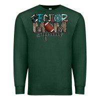 Sports Green senior mom squad football design Premium Sweatshirt - CowhideDigitalArt