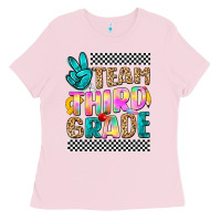 Bubblegum Pink team third grade Ladies Tee - NancyCooperArtShop