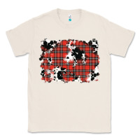 Natural Christmas Plaid Cowhide Pattern Background Classic Tee - RanaPortraitStore