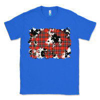 True Royal Christmas Plaid Cowhide Pattern Background Classic Tee - RanaPortraitStore