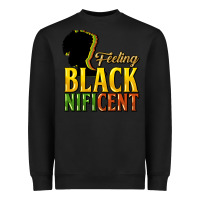 Black Feeling blacknificent Heavyweight Sweatshirt - HowdyJamesFarm