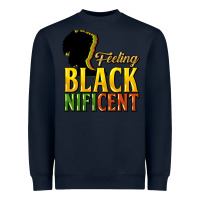 Navy Feeling blacknificent Heavyweight Sweatshirt - HowdyJamesFarm