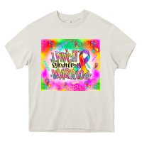 Cream lynch stndrome warrior Heavy Core Tee - NancyCooperArtShop