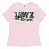 Bubblegum Pink christmas love windmill Ladies Tee - RanaPortraitStore