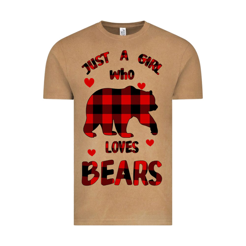 Just A Girl Who Loves Bears Vintage Tee by Bettercallsaul | Teevron