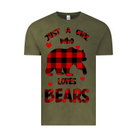 Vintage Olive Just A Girl Who Loves Bears Vintage Tee - Bettercallsaul
