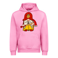 Fuchsia Pink firefighter gnomes Urban Hoodie - Artiststas