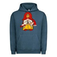 Pigment Midnight Navy firefighter gnomes Urban Hoodie - Artiststas