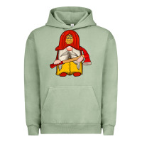 Pigment Oil Green firefighter gnomes Urban Hoodie - Artiststas