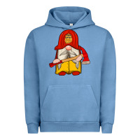 Pigment Pebble Blue firefighter gnomes Urban Hoodie - Artiststas