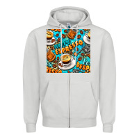 Dove Grey more espresso less despresso coffee with leopard seamless pattern bbs Zipper Hoodie - BundleAndBundleShop