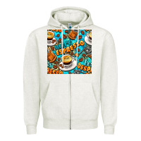 Oatmeal Heather more espresso less despresso coffee with leopard seamless pattern bbs Zipper Hoodie - BundleAndBundleShop