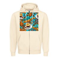 Sandshell more espresso less despresso coffee with leopard seamless pattern bbs Zipper Hoodie - BundleAndBundleShop