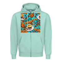 Seafoam more espresso less despresso coffee with leopard seamless pattern bbs Zipper Hoodie - BundleAndBundleShop