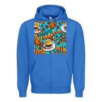 True Royal more espresso less despresso coffee with leopard seamless pattern bbs Zipper Hoodie - BundleAndBundleShop