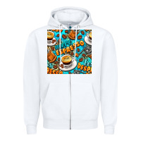 White more espresso less despresso coffee with leopard seamless pattern bbs Zipper Hoodie - BundleAndBundleShop