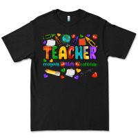 Black teacher crayons kids caffeine Premium Tee - NancyCooperArtShop