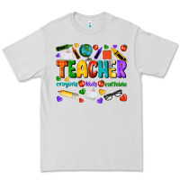 Dove Grey teacher crayons kids caffeine Premium Tee - NancyCooperArtShop