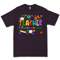 Plum teacher crayons kids caffeine Premium Tee - NancyCooperArtShop
