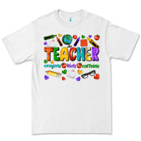White teacher crayons kids caffeine Premium Tee - NancyCooperArtShop