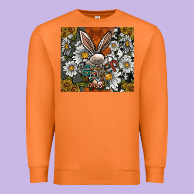 Bunny Easter Premium Sweatshirt Designed By Cowhidedigitalart