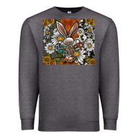 Charcoal Heather bunny Easter Premium Sweatshirt - CowhideDigitalArt
