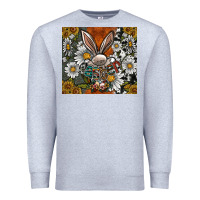 Heather Grey bunny Easter Premium Sweatshirt - CowhideDigitalArt