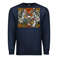 Navy bunny Easter Premium Sweatshirt - CowhideDigitalArt