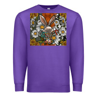 Purple bunny Easter Premium Sweatshirt - CowhideDigitalArt
