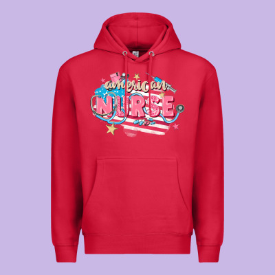 American Nurse Premium Hoodie Designed By Fadigitalartstudio