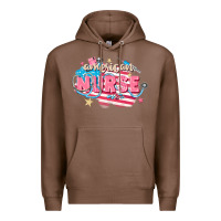 Chestnut American Nurse Premium Hoodie - FaDigitalArtStudio