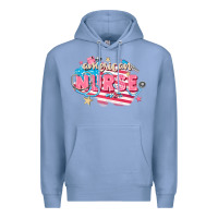 Colony Blue American Nurse Premium Hoodie - FaDigitalArtStudio