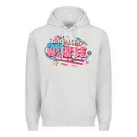 Dove Grey American Nurse Premium Hoodie - FaDigitalArtStudio
