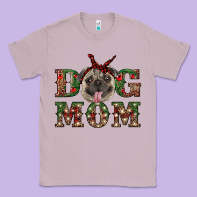 Christmas Dog Mom Classic Tee Designed By Ranaportraitstore