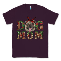 Plum Christmas Dog Mom Classic Tee - RanaPortraitStore